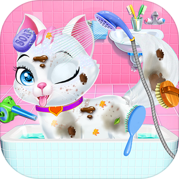 Pet Vet Care Wash Feed Animals - Games for Kids