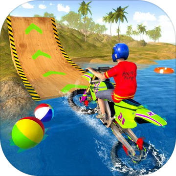Water Surfer Motorbike Stunts