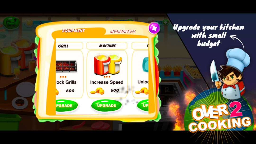 Overcooking : Cooking mobile game screenshot game