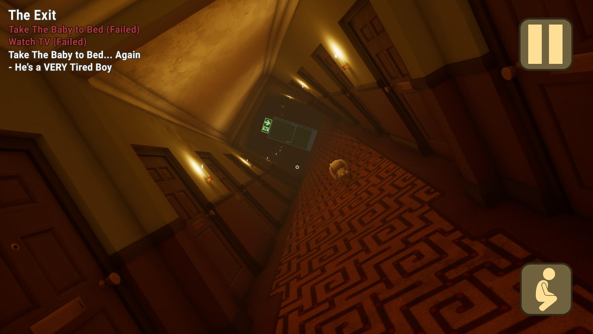 The Baby In Yellow Game Screenshot