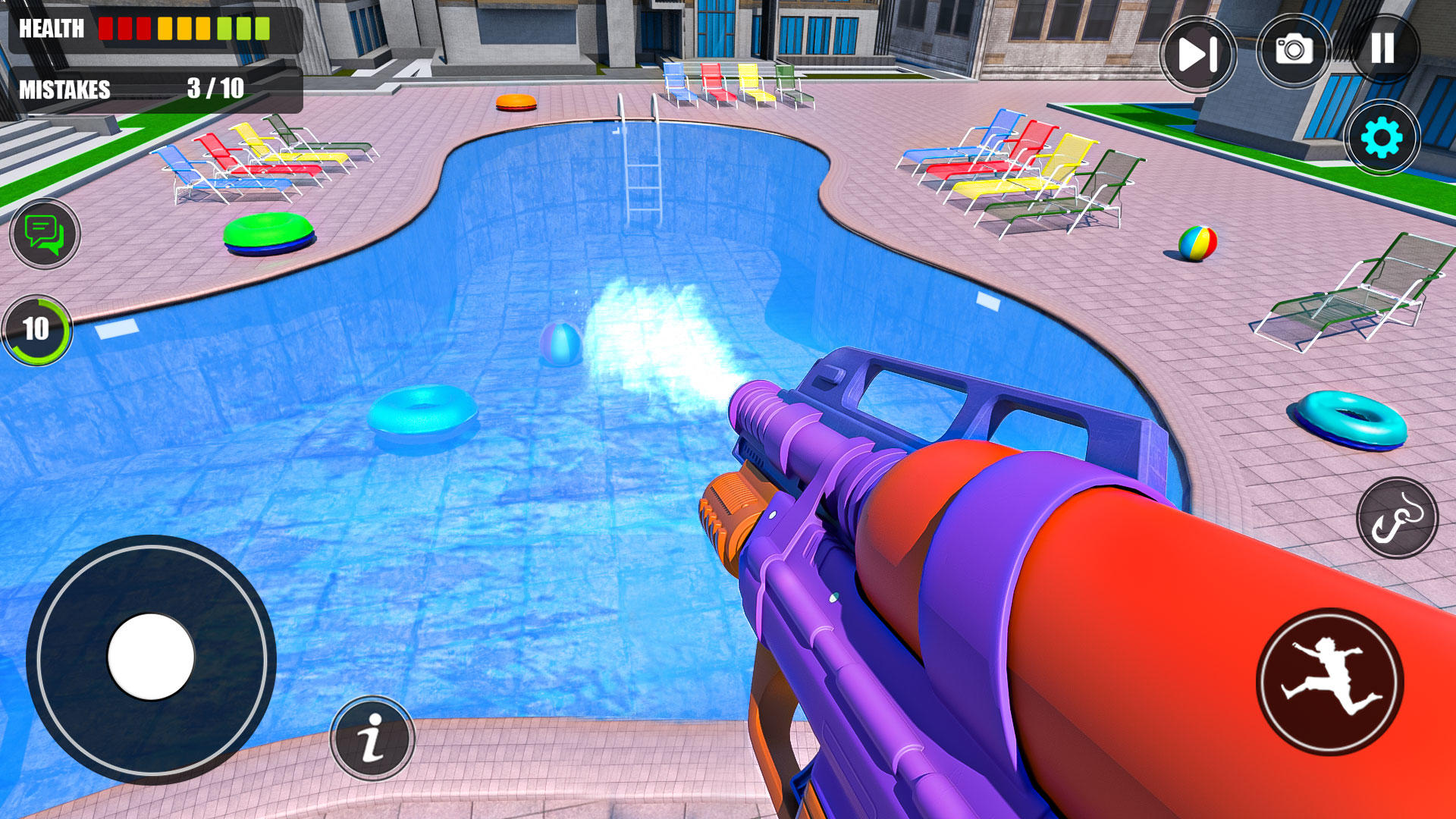 Pool & Power Wash Cleaning sim Game Screenshot