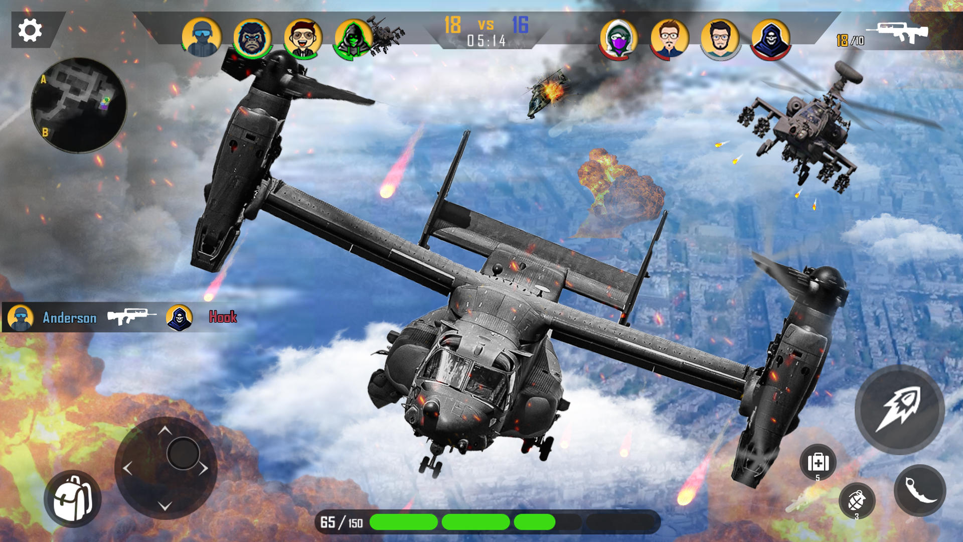 Screenshot 4 of Gunship Air Combat Sky Fighter 