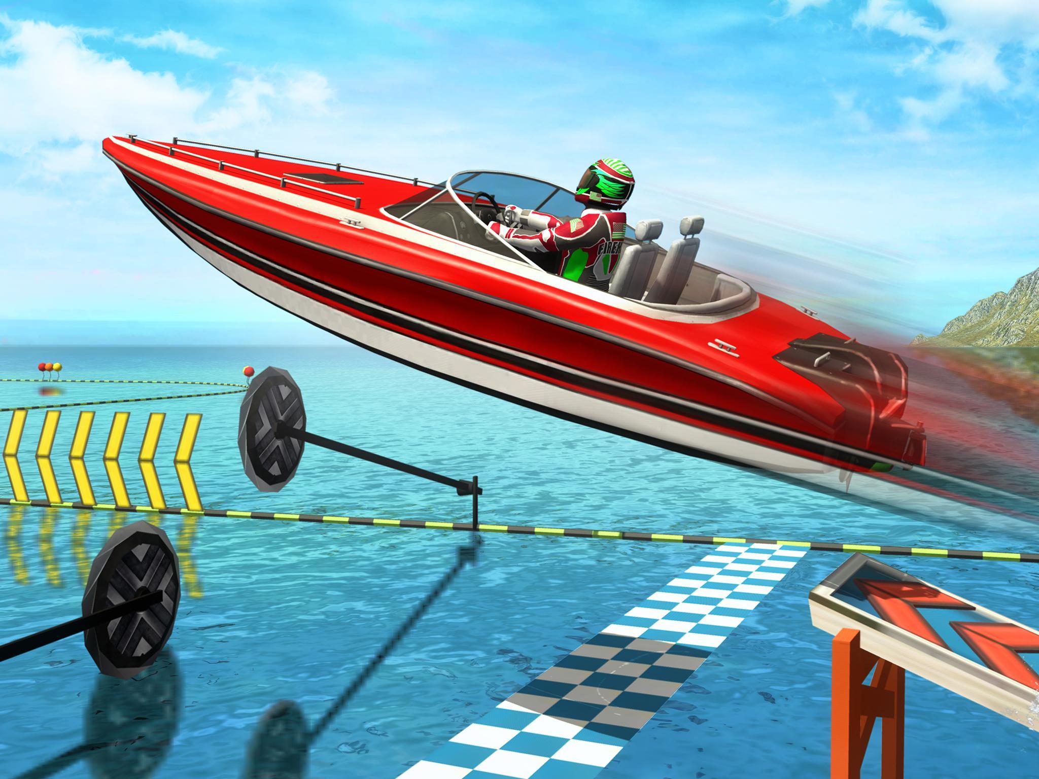 Speed Boat Stunts: Water Surfer Racing Games Game Screenshot
