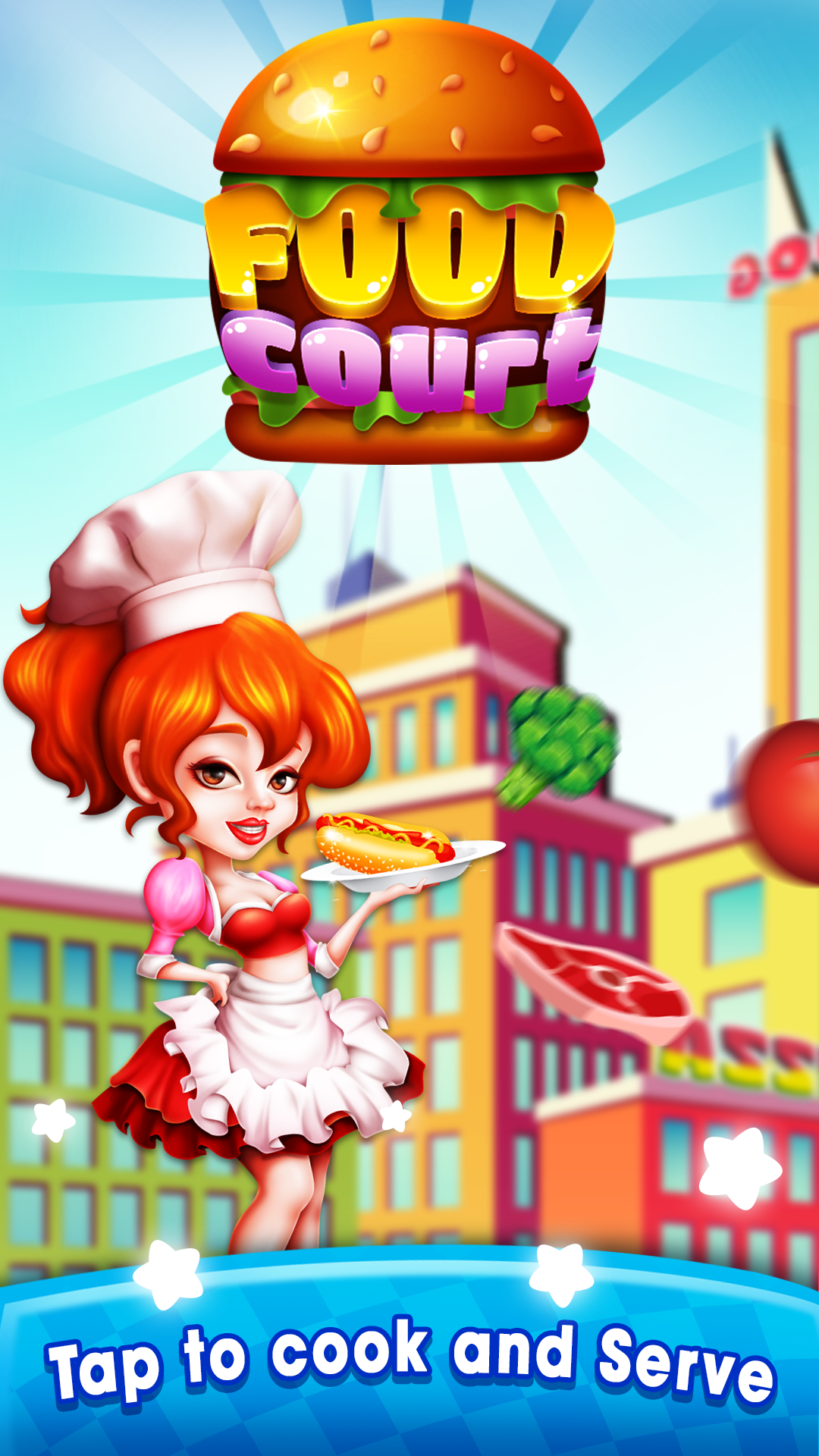 Screenshot 1 of Food Court - Trò chơi nấu ăn nhà hàng Crazy Chef 1.0.6