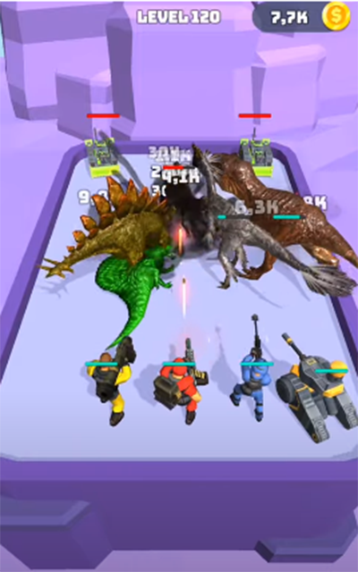 Cuplikan Layar Game Dinosaure Merge Master