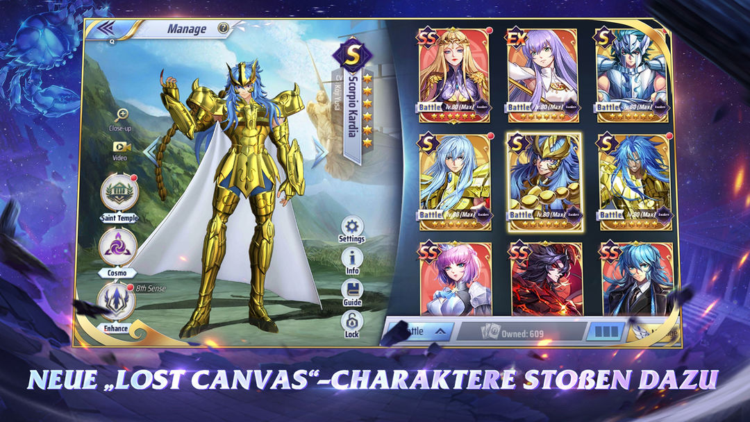 Saint Seiya Awakening: KOTZ screenshot game
