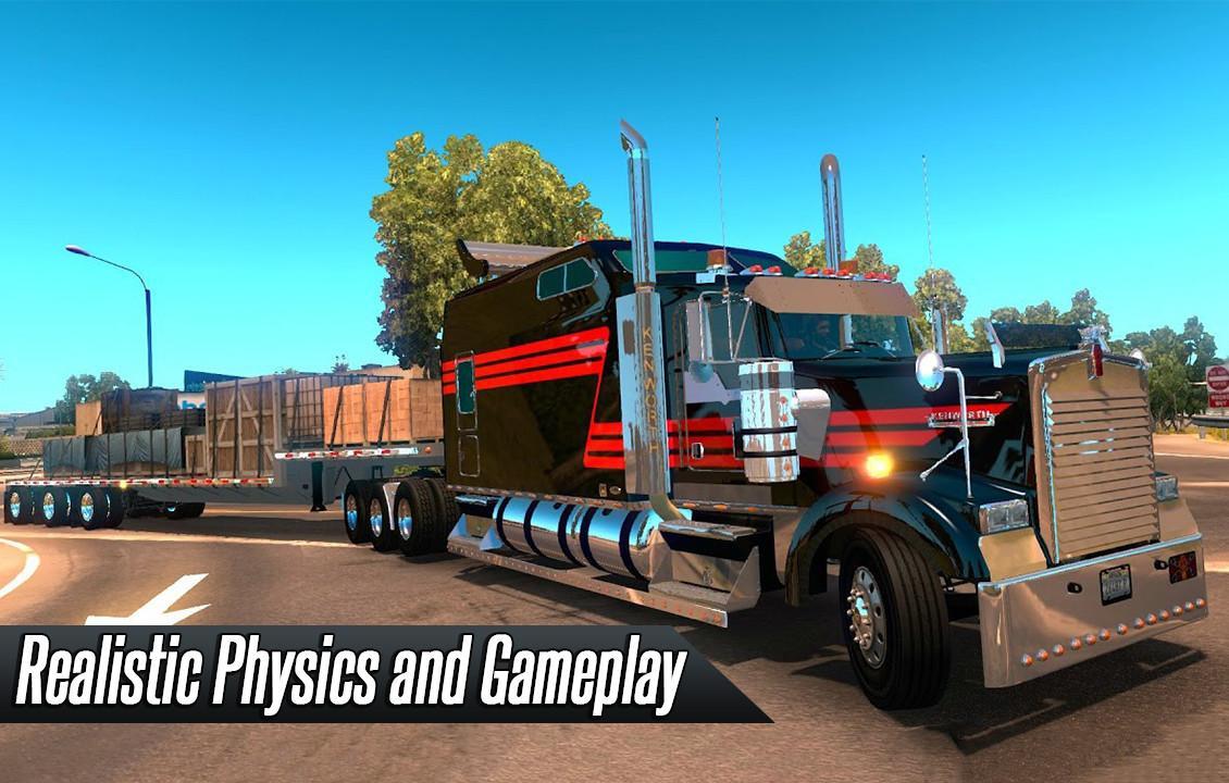 Screenshot 1 of 미국 트럭 시뮬레이터 3D 