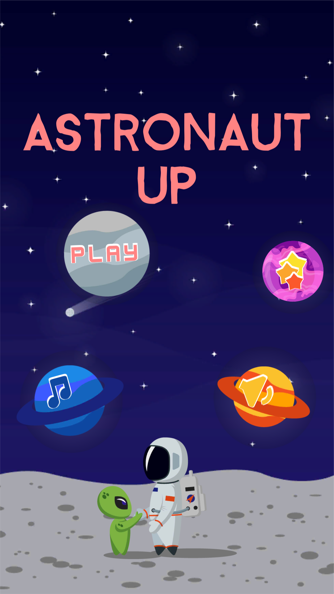 Cuplikan Layar Game Astronaut Up