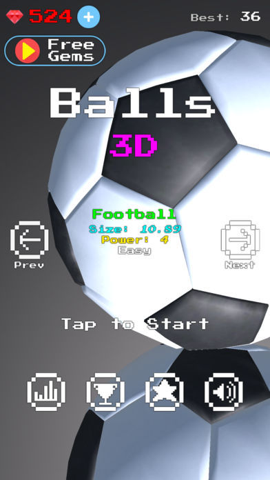 Balls 3D 게임 스크린 샷