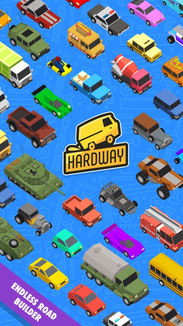 Hardway - Endless Road Builder screenshot game