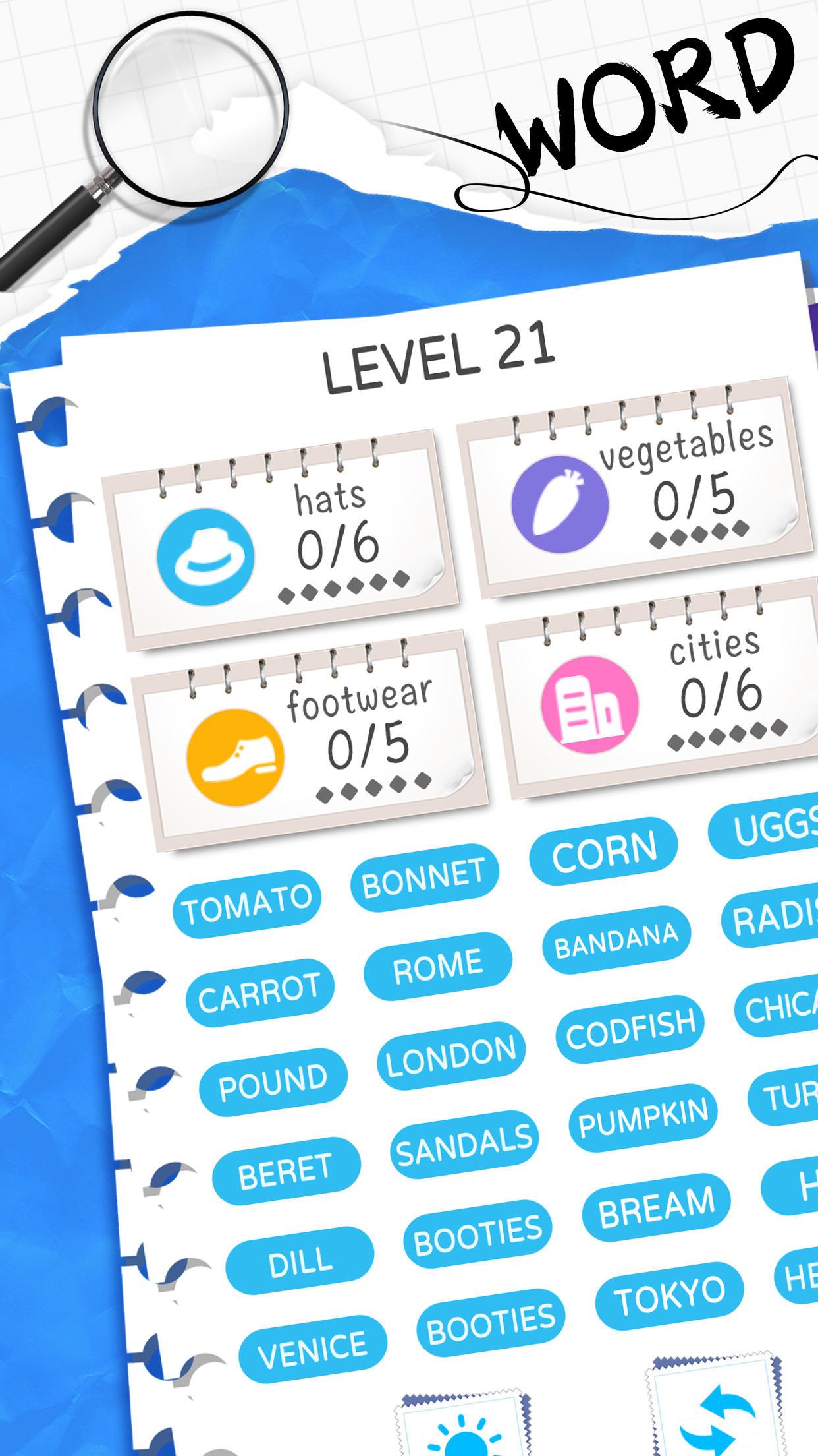 Скриншот игры Word Sort: Association Connect