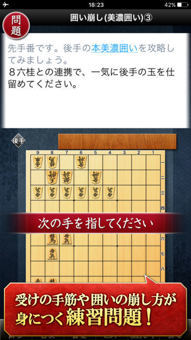 Screenshot of みんなの将棋教室Ⅱ～戦法や囲いを学んで強くなろう～
