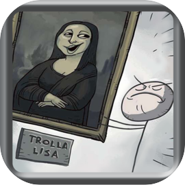 trollface boy quest Mona Lisa