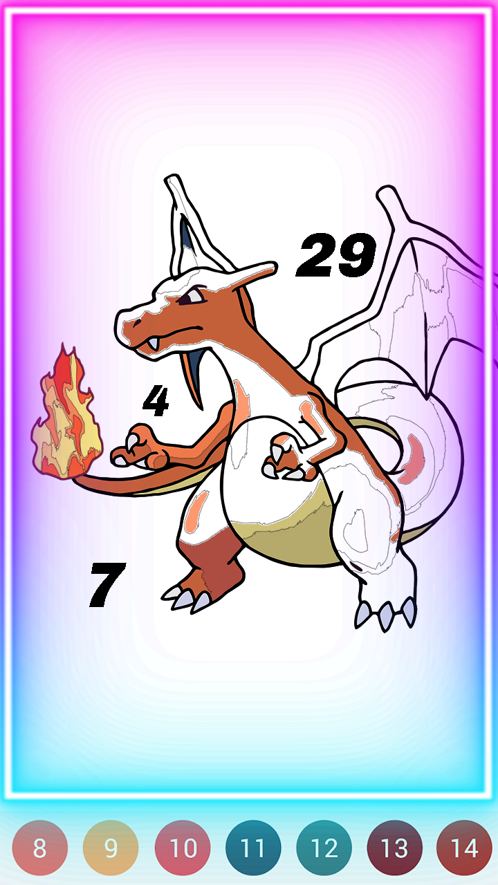 Screenshot of Pokepix Color By Number Games