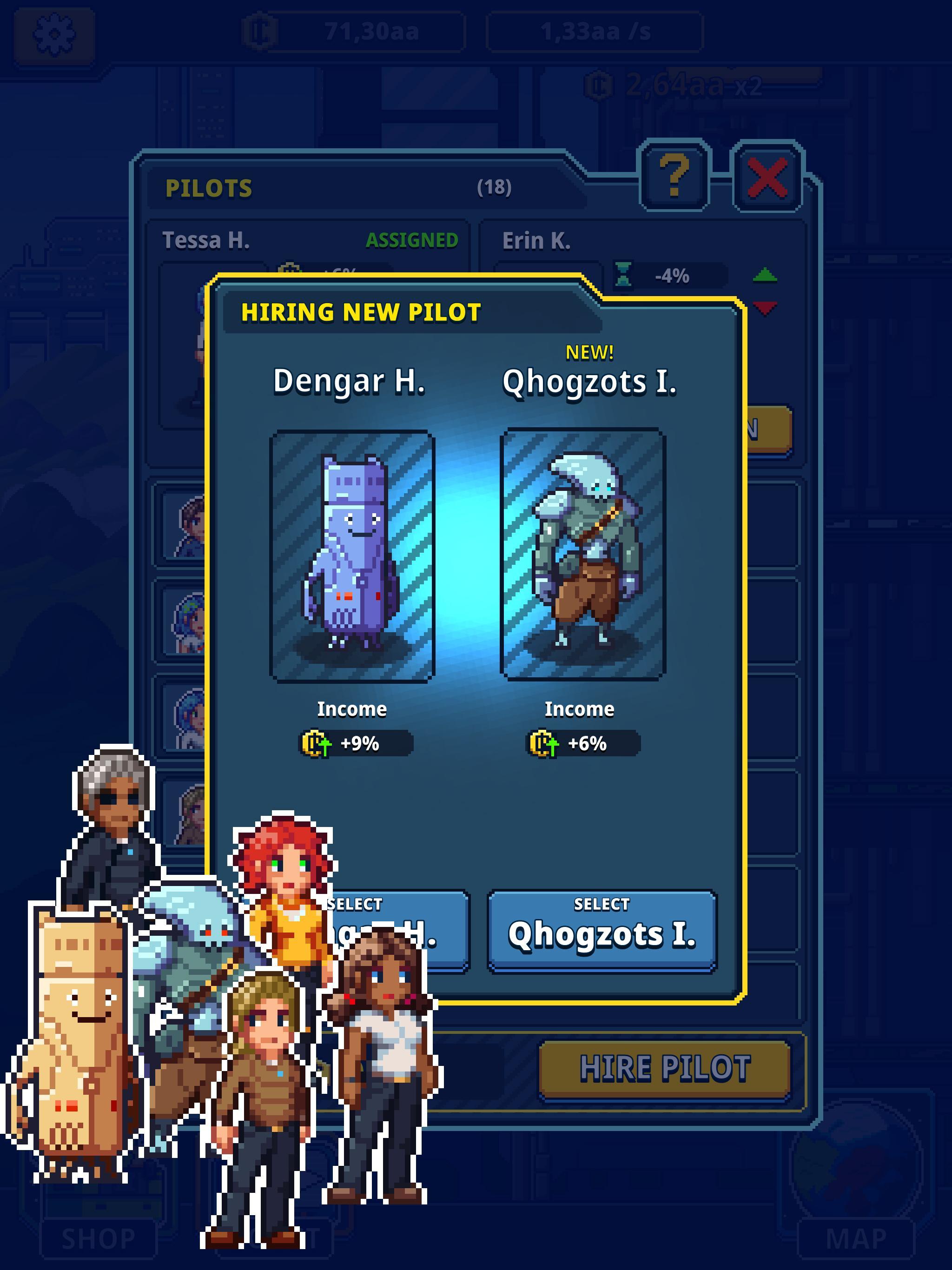 Idle Space Manager Game Screenshot
