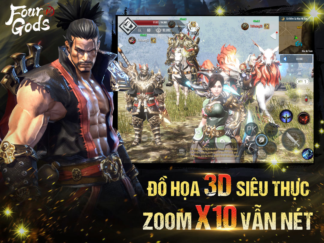 Four Gods M screenshot game