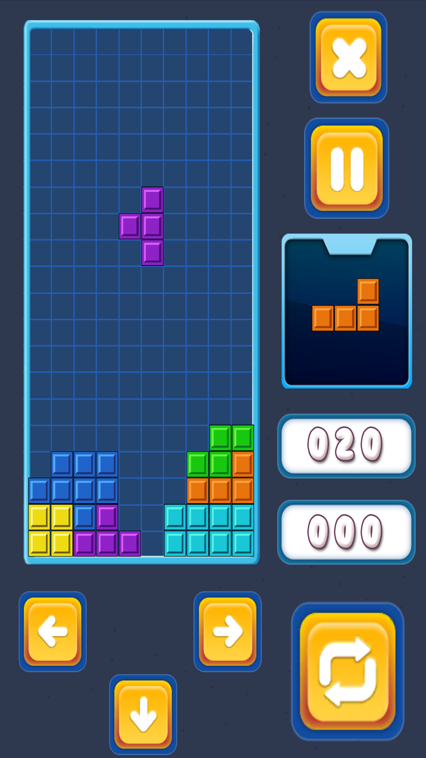 Screenshot 1 of ឥដ្ឋបុរាណ Tetris 1.0