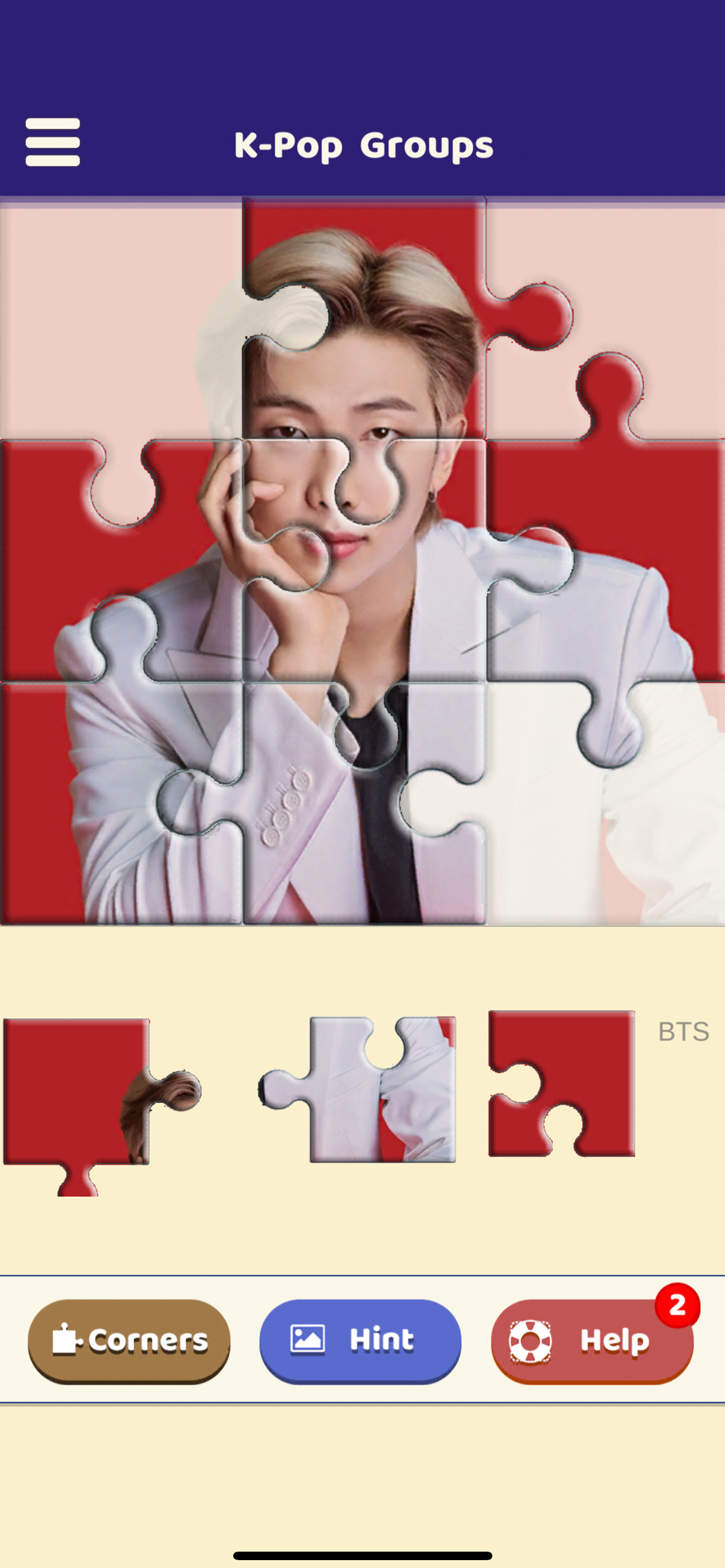 Trendy K-Pop Puzzle Game Screenshot