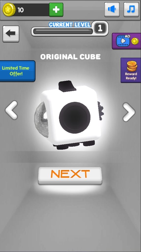 Screenshot of Fidget Cube 3D