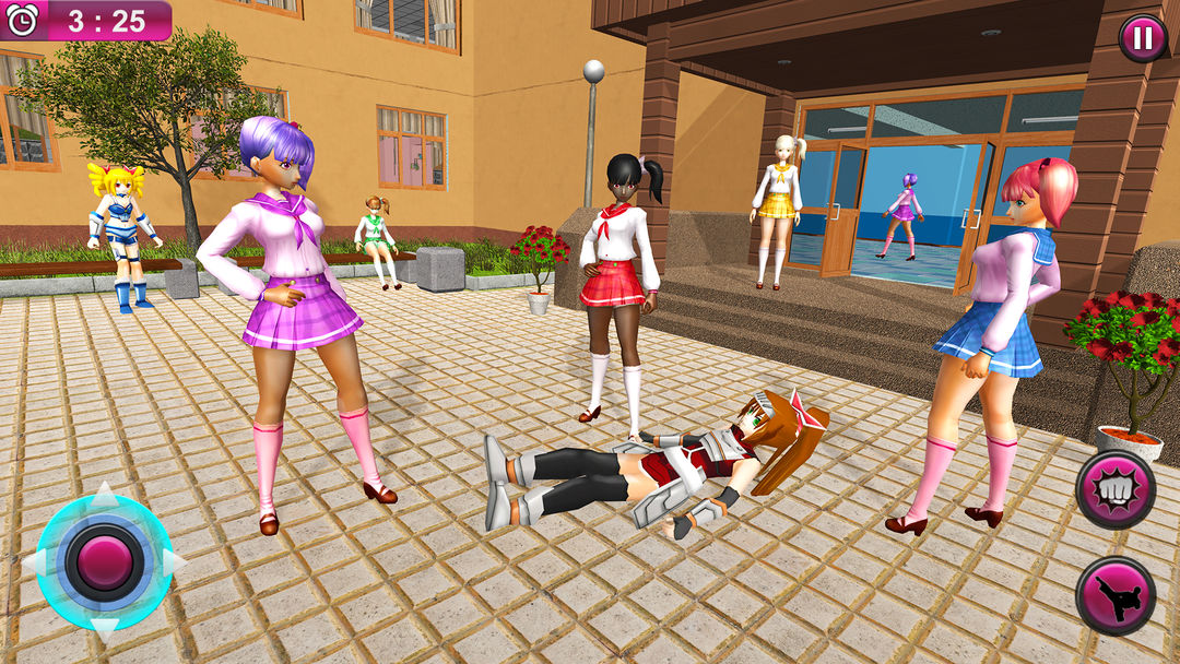 Anime Girl Yandere Survival 3D 게임 스크린 샷