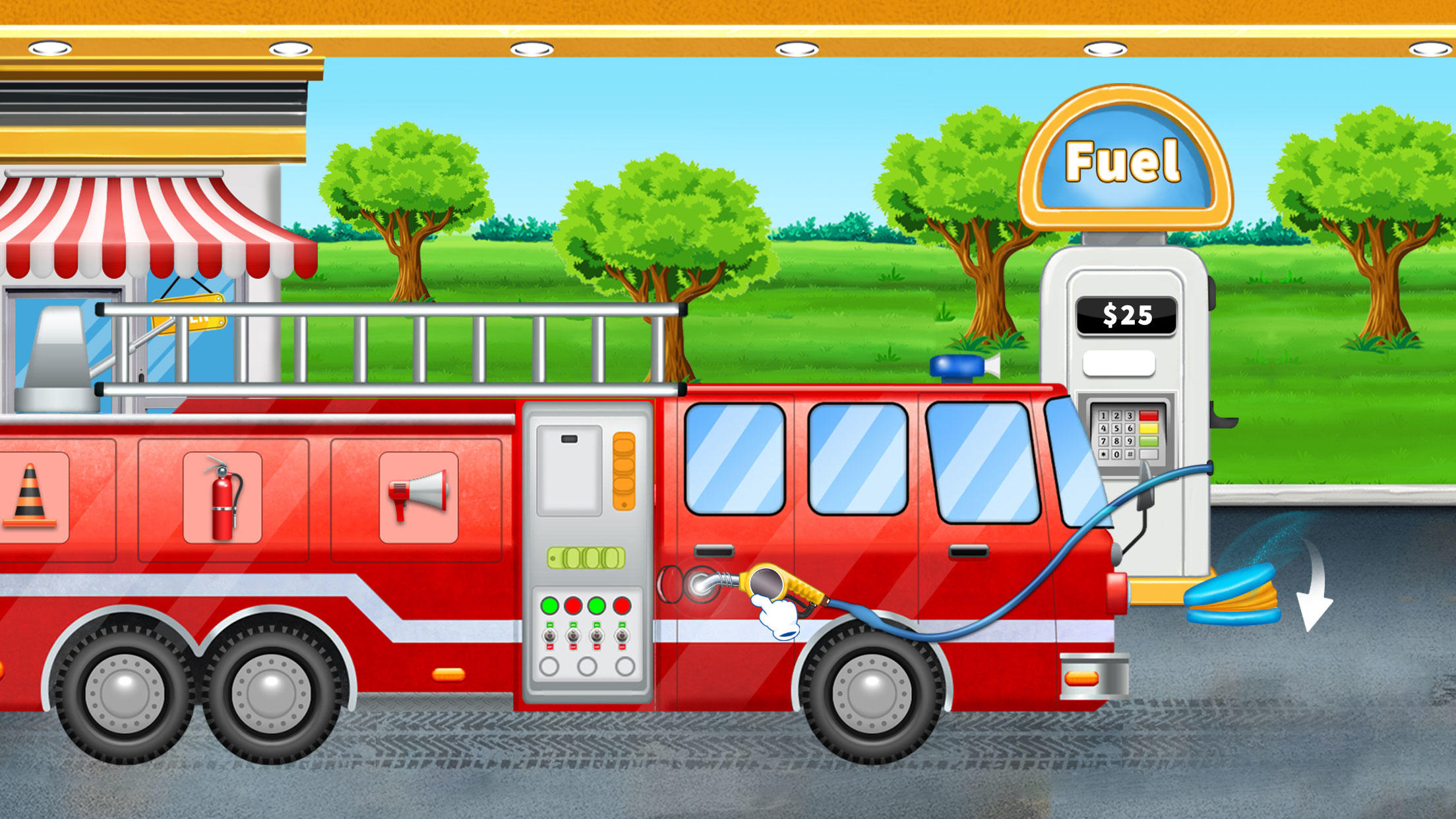 Fire Engine Rescue Truck Games 게임 스크린 샷