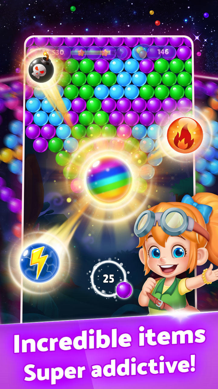 Bubble Shooter Journey Game Screenshot