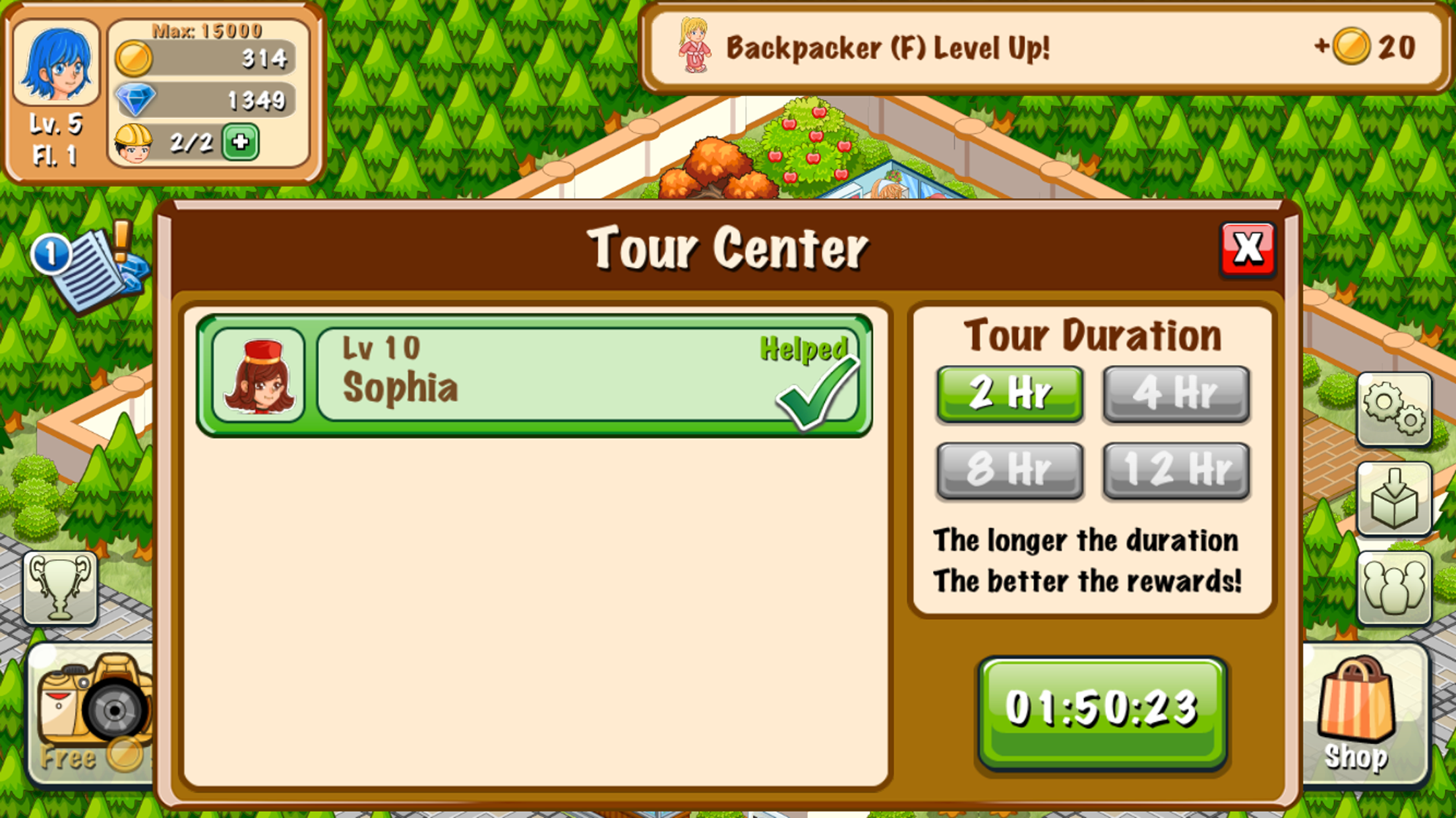 Cuplikan Layar Game Hotel Story: Resort Simulation