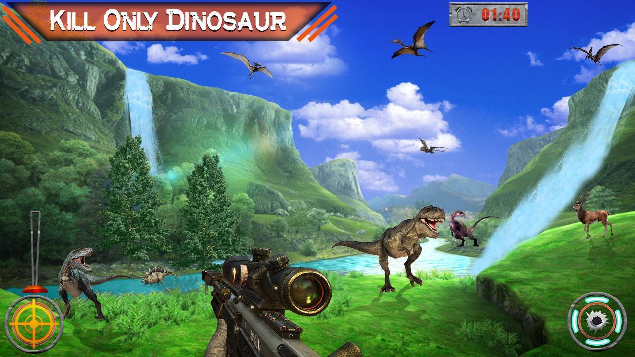 Screenshot 1 of การล่าสัตว์ Dino ฆ่า Safari Sniper Shoot 1.0