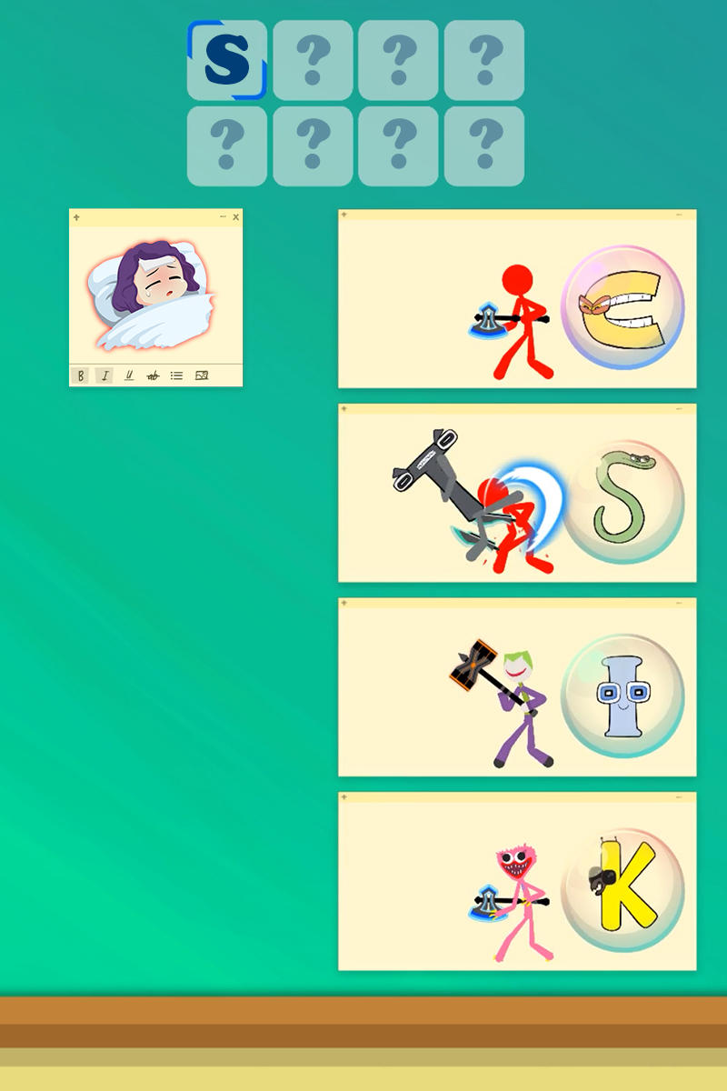 Tower Battle: Alphabet Connect Game Screenshot