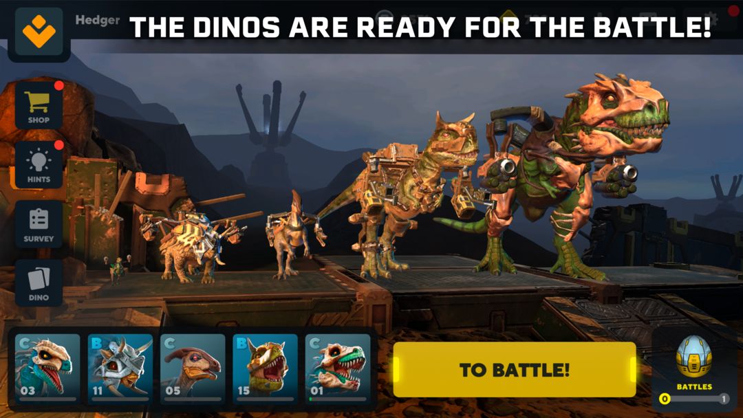 Dino Squad 게임 스크린 샷