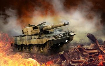 Heavy Army War Tank Driving Simulator : Battle 3D Game Screenshot