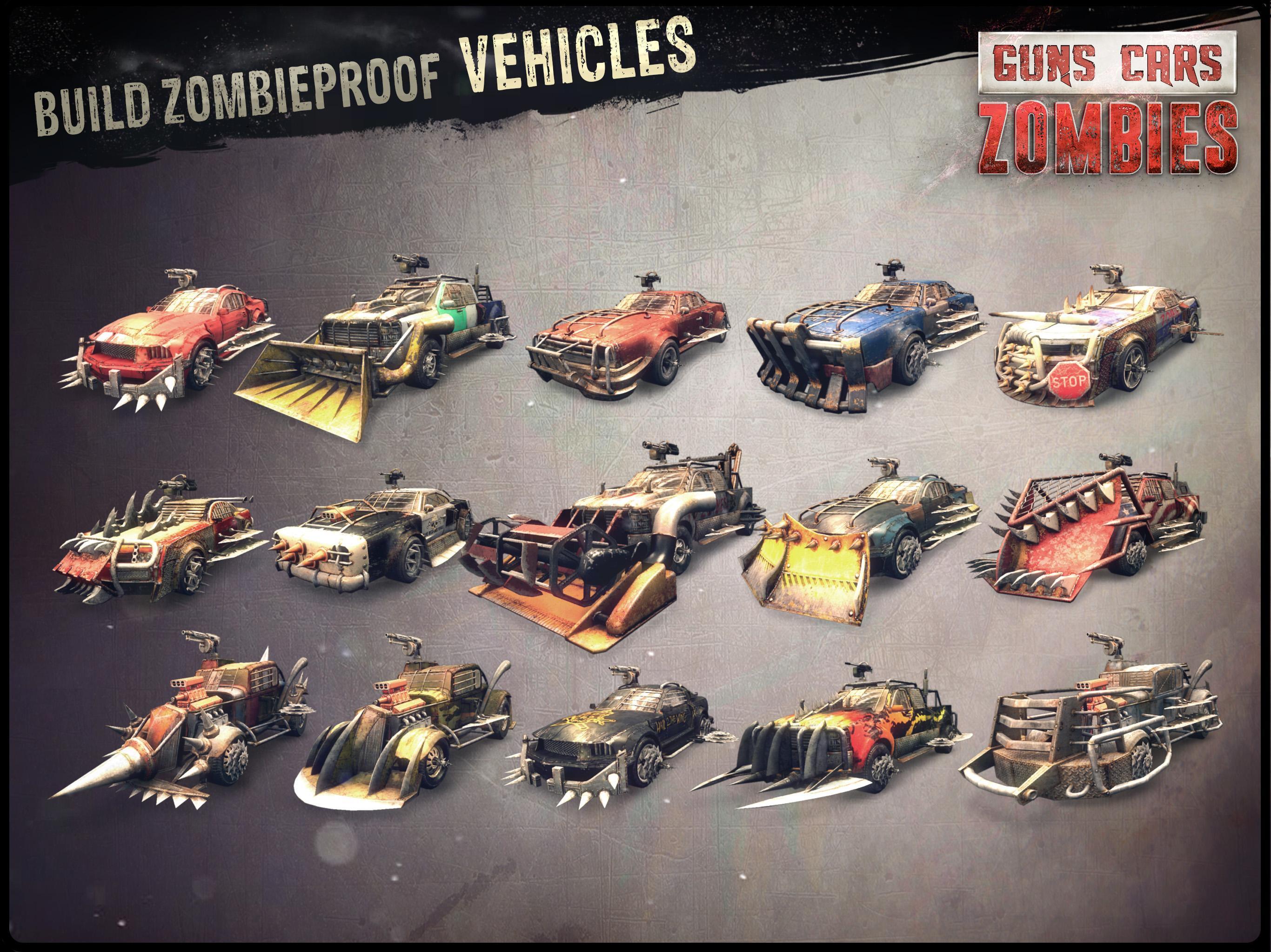 Guns, Cars and Zombies Game Screenshot