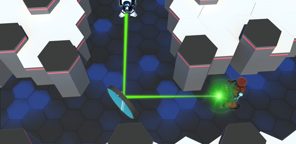 Laser & Mirror Puzzle screenshot