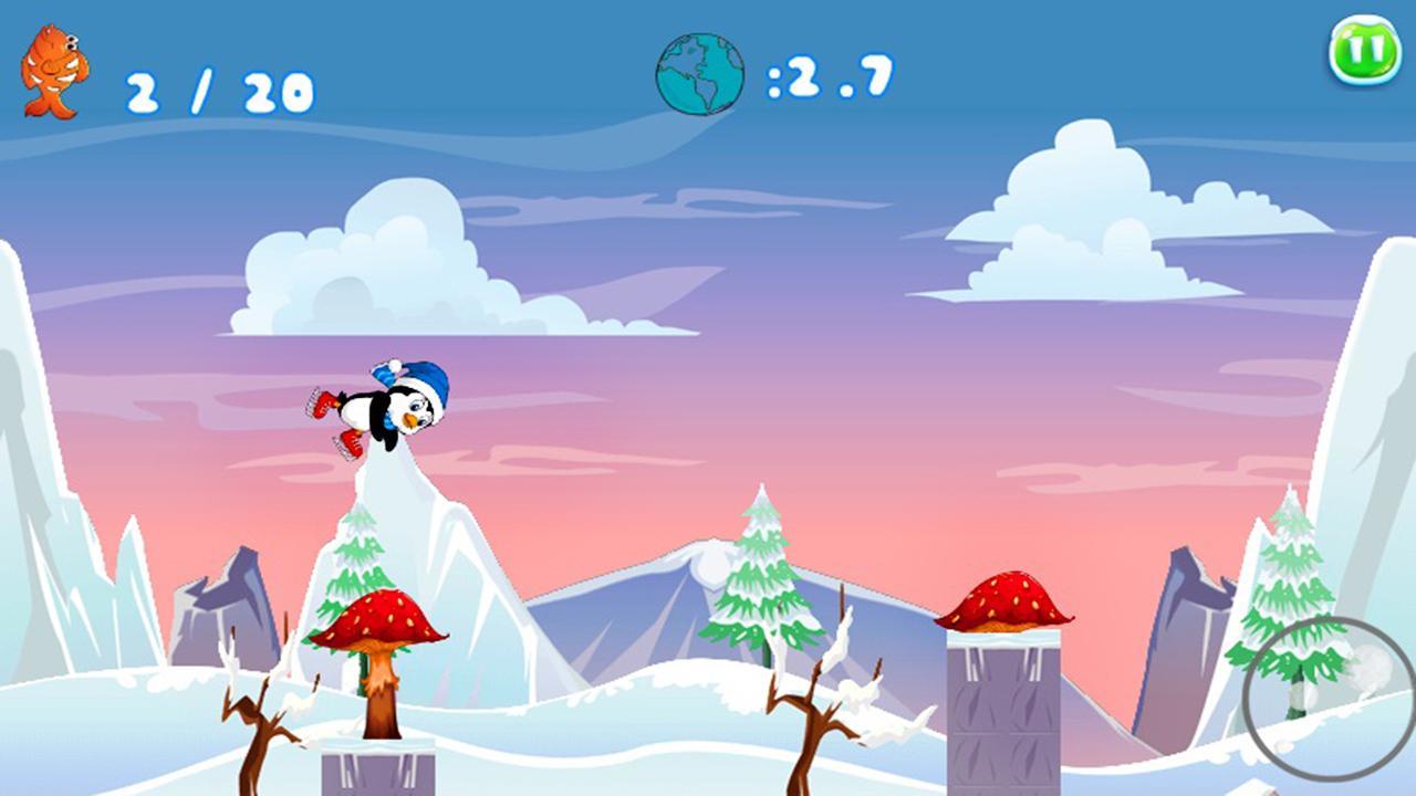 Penguin Skater Run Game Screenshot