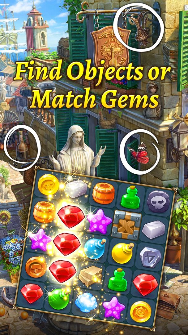 Hidden Treasures: Hidden Object & Matching Game screenshot game