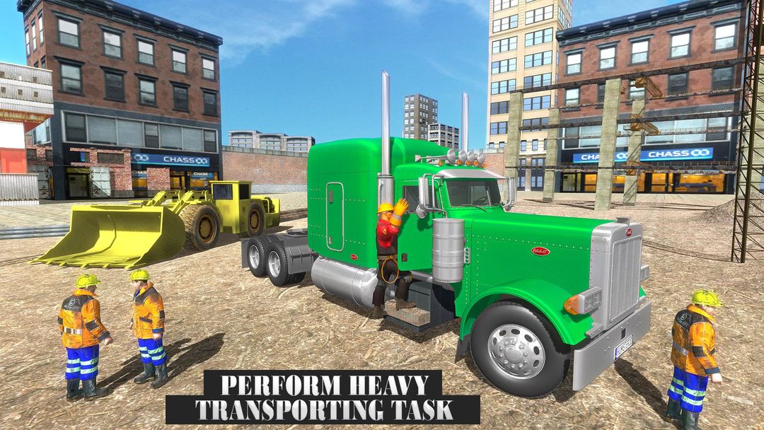 Screenshot of Construction Machines Transporter Cargo Truck Game