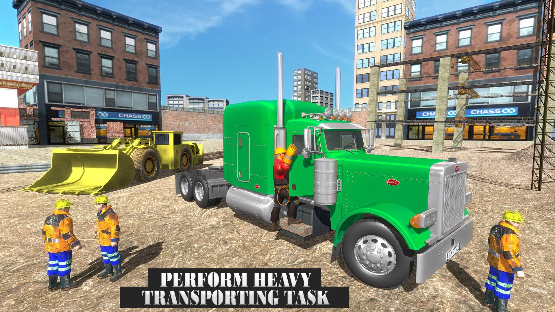 Construction Machines Transporter Cargo Truck Game Game Screenshot