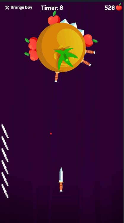 Knife Throw Game Screenshot