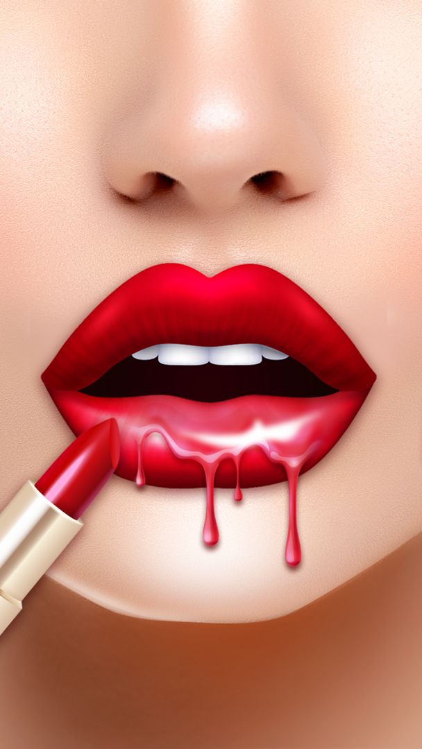 Lip Art DIY: Perfect Lipstick 게임 스크린 샷