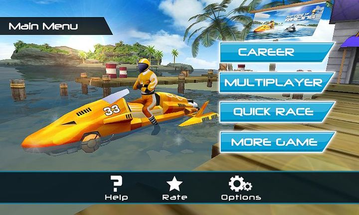 Powerboat Racing 3D Game Screenshot