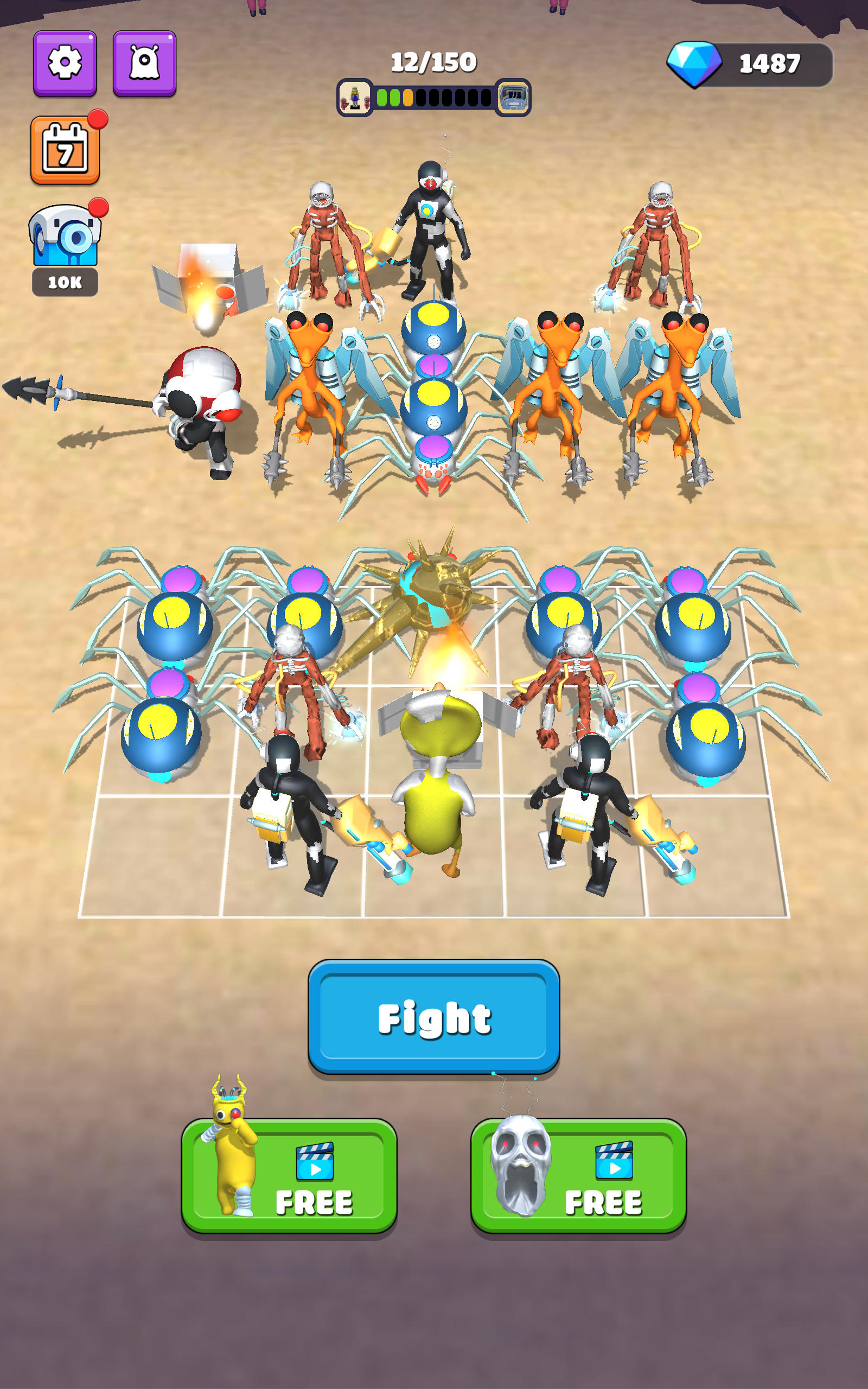 Screenshot of Merge Rainbow Friend 100 Doors