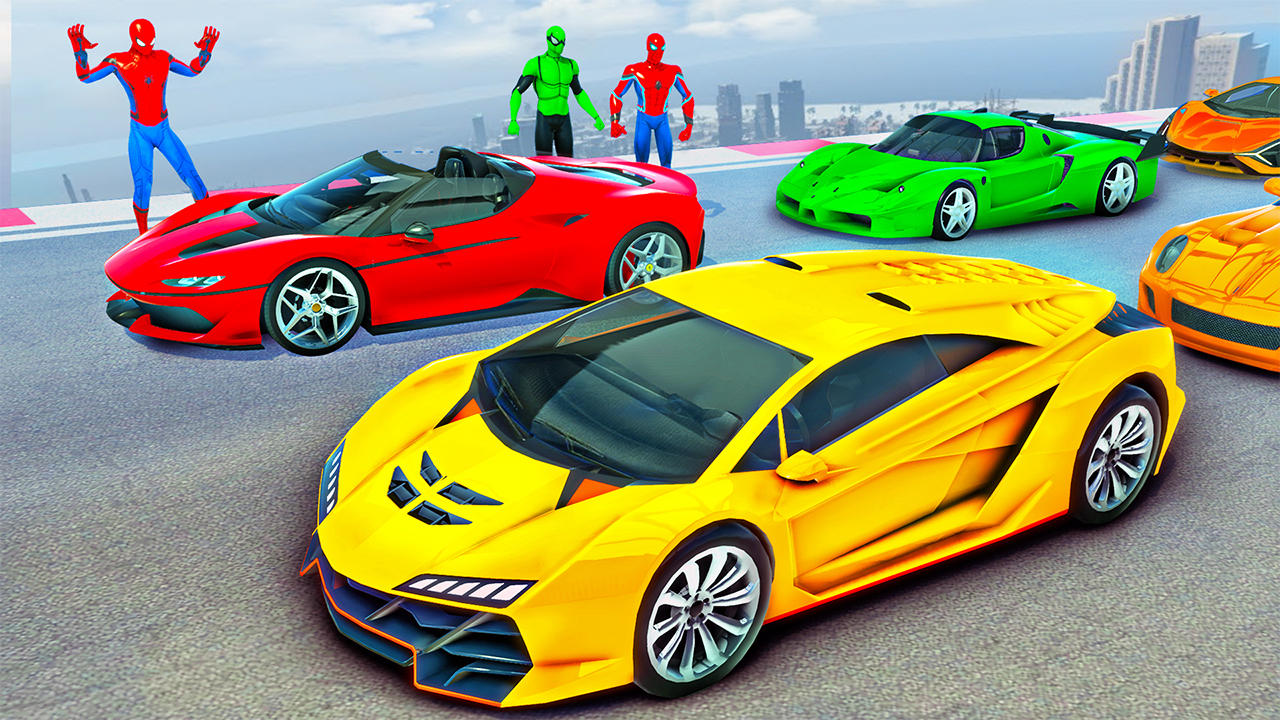 GT Car Stunt - Ramp Car Games Game Screenshot