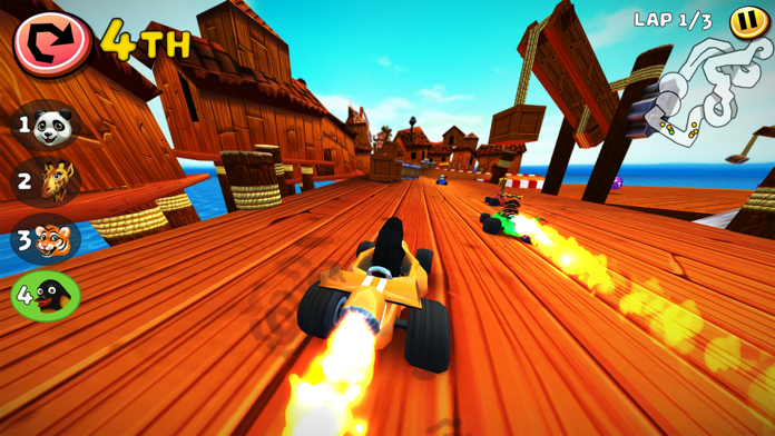 Safari Kart Game Screenshot