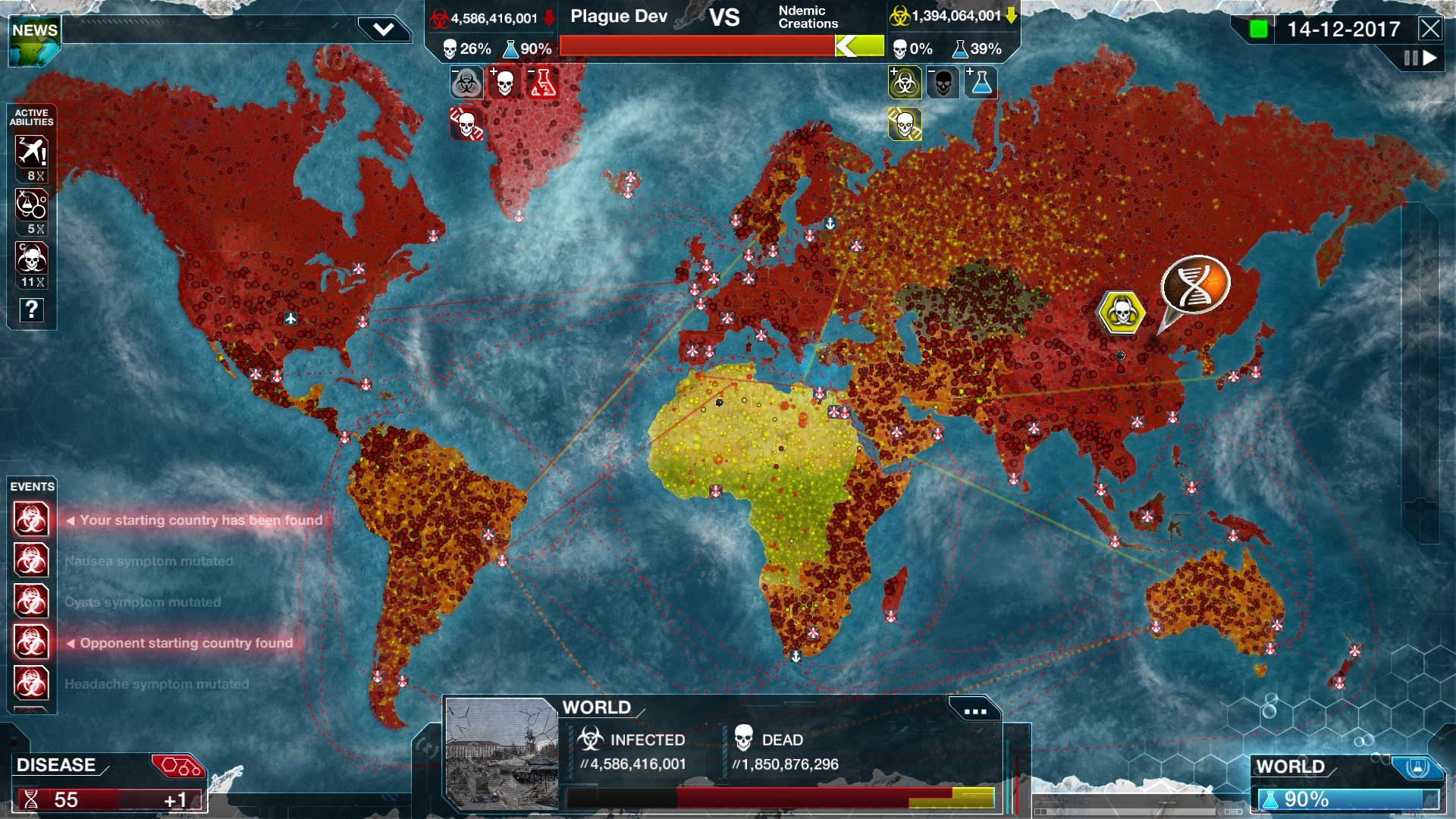 Screenshot of Plague Inc: Evolved