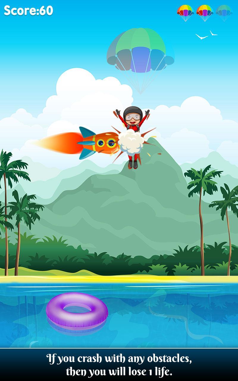 Parachute Jump : Sky Dive Game Game Screenshot