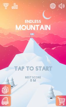Скриншот игры Endless Mountain: A Snowboardi