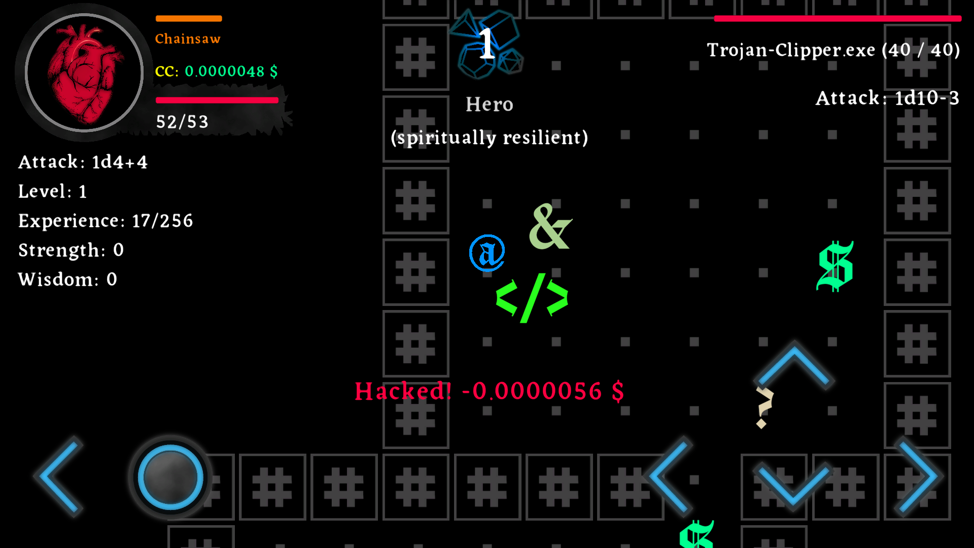 Screenshot of ByteZ (Android Roguelike)