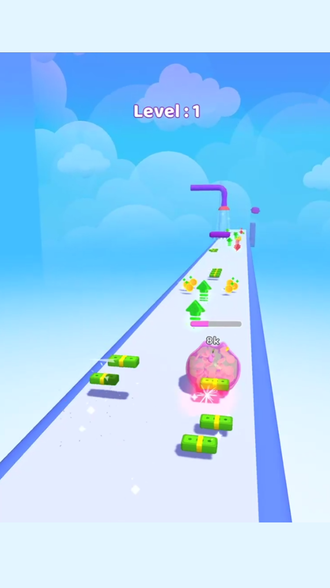Скриншот игры Running piggy bank