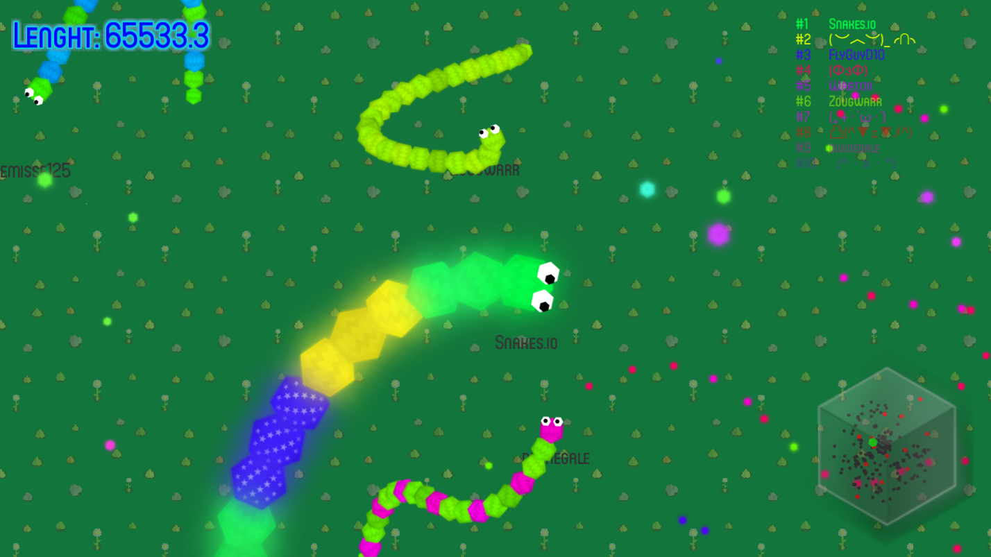 Snakes.io ภาพหน้าจอเกม