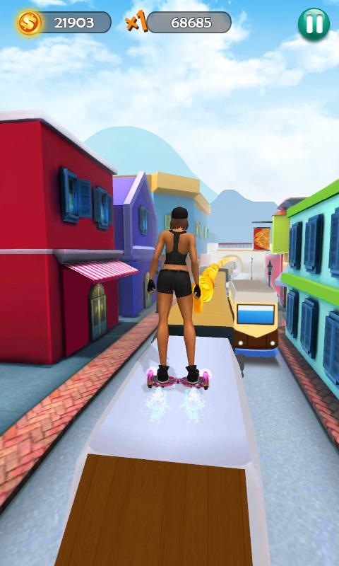 Hoverboard Surfers 3D Game Screenshot